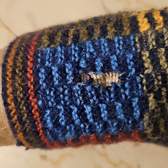 Vintage La Imilla Luxe Hand Knit 100% Alpaca Wool Colorful Checkered Sweater - Picture 8 of 8